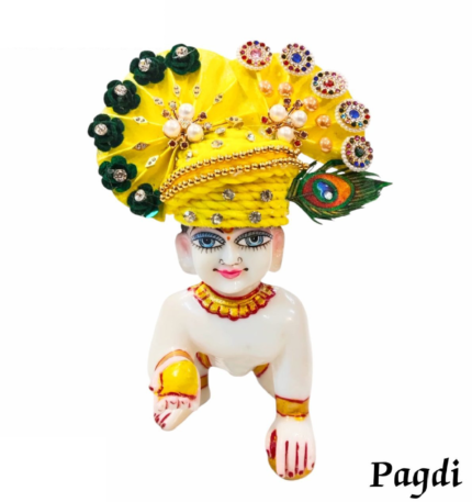 Morpankh with White Pearl Pagdi